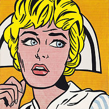 Œuvre de Roy Lichtenstein intitulée "Nurse"