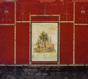 Peinture murale dans la Villa d'Agrippa à Boscotrecase