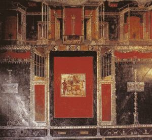 Peinture murale dans la Villa de Marcus Lucretius Fronto