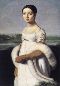 Peinture de Jean-Auguste-Dominique Ingres intitulée “Mademoiselle Rivière”