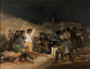 Peinture de Goya intitulée « Le 3 mai 1808 à Madrid »