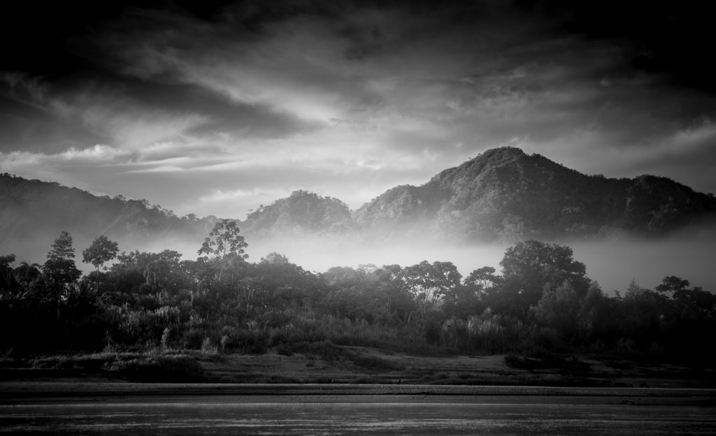 Photo paysage noir et blanc