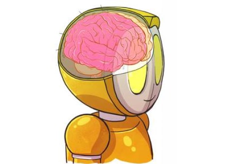 Personnage en train d'apprendre à dessiner