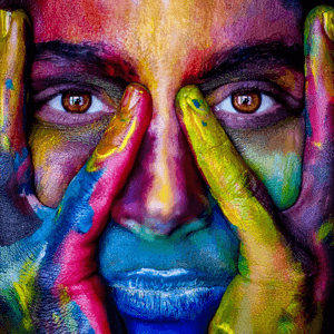 Portrait femme en couleur