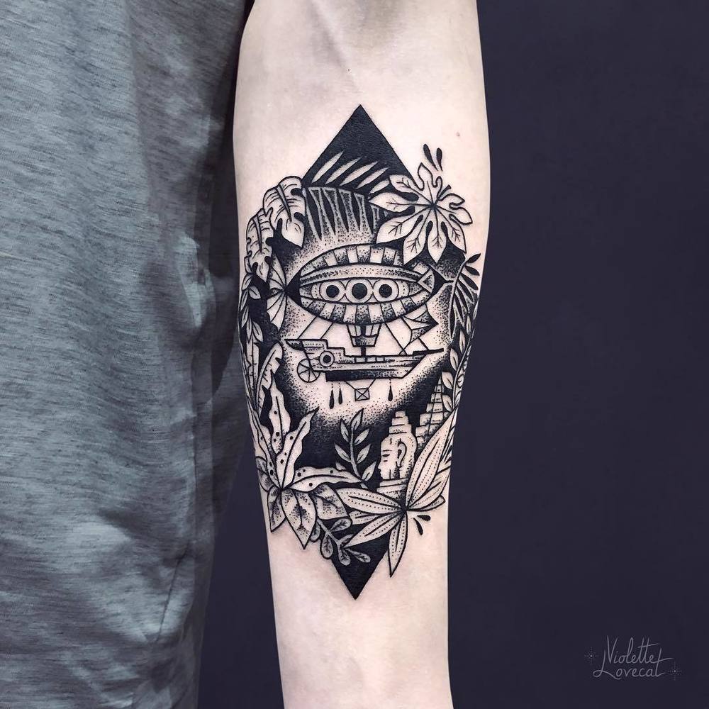 Tatouage Violette Lovecat