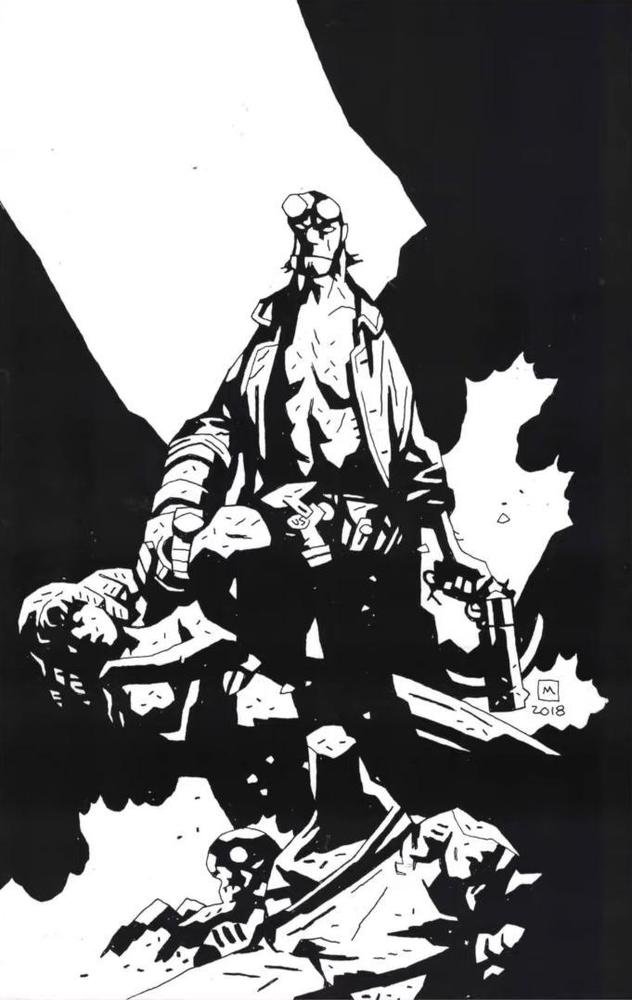 dessin Hellboy De Mike Mignola