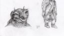 Dessin de chats en mouvement, technique de croquis, matériel de dessin