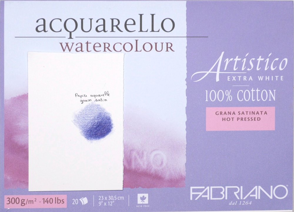 papiers aquarelle à grain satin