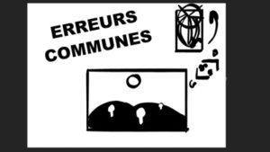 erreurs communes