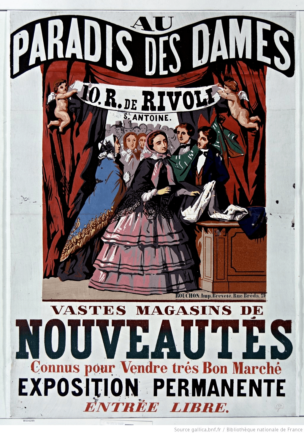 “Au paradis des Dames”, Affiche publicitaire