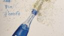Image du blog Apprendre à Dessiner montrant un crayon bleu et une tache de peinture blanche sur un fond blanc