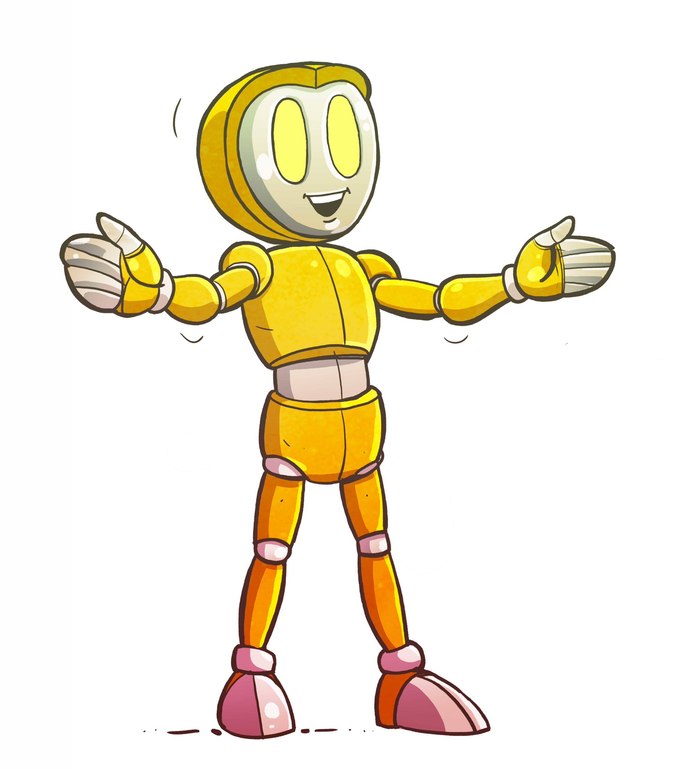 Personnage Océ qui est accueillant avec les bras ouverts