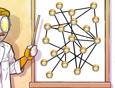 dessin blockchain décentralisée