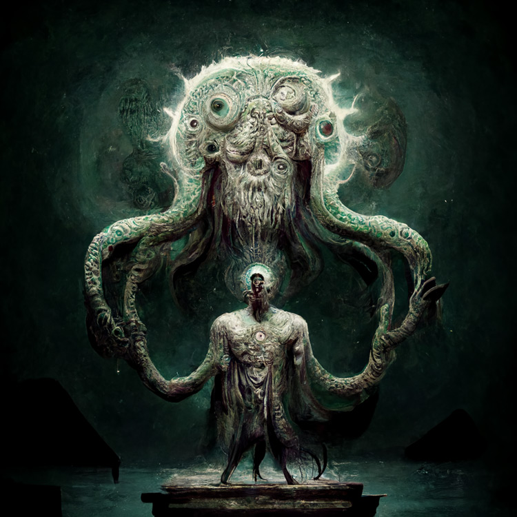 CHtulu Lovecraft AI illustration