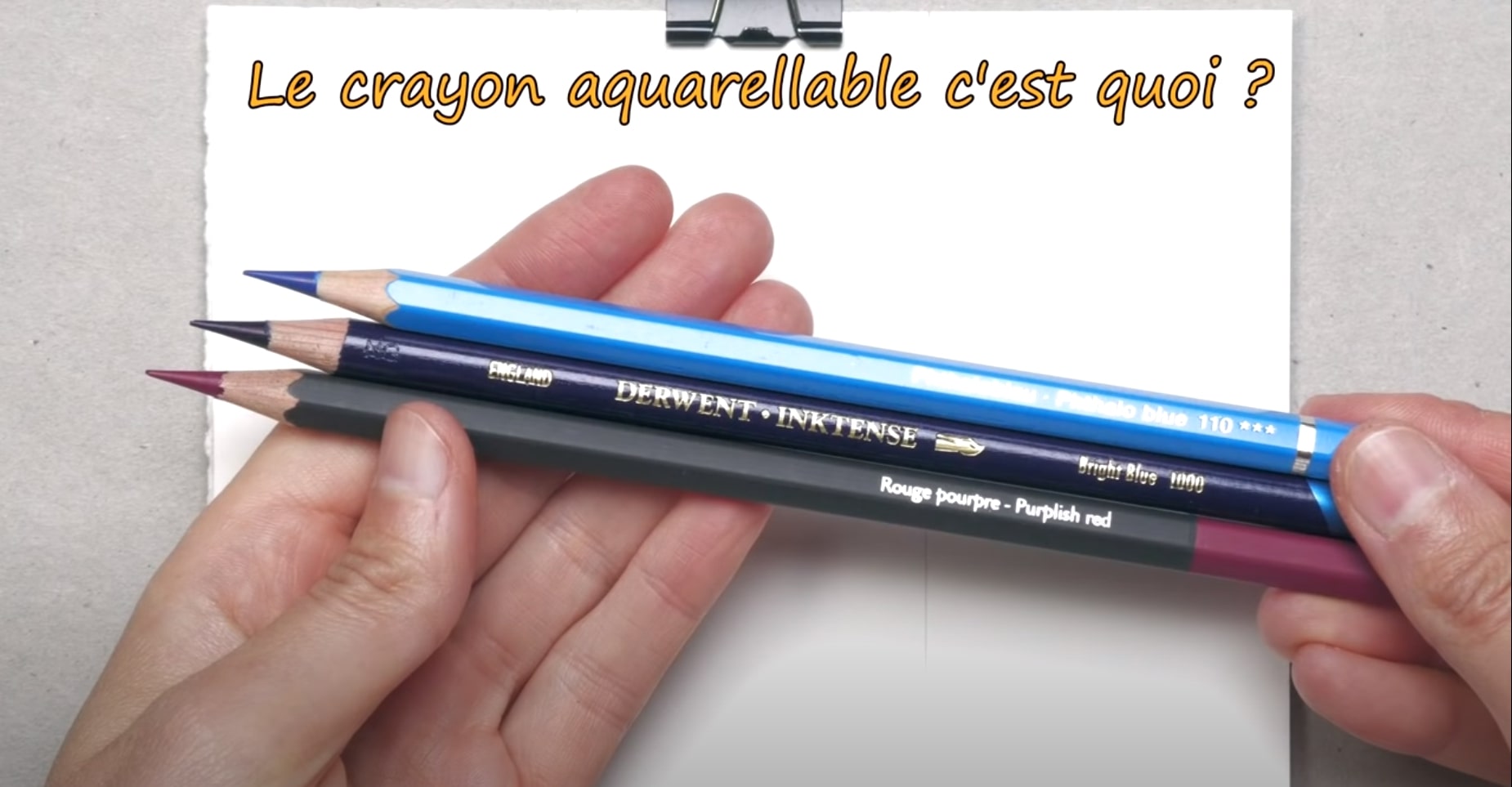 3 crayons graphite avec bout trempé, bois naturel