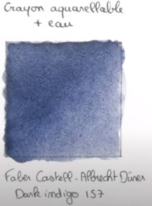 crayon aquarellable solvant