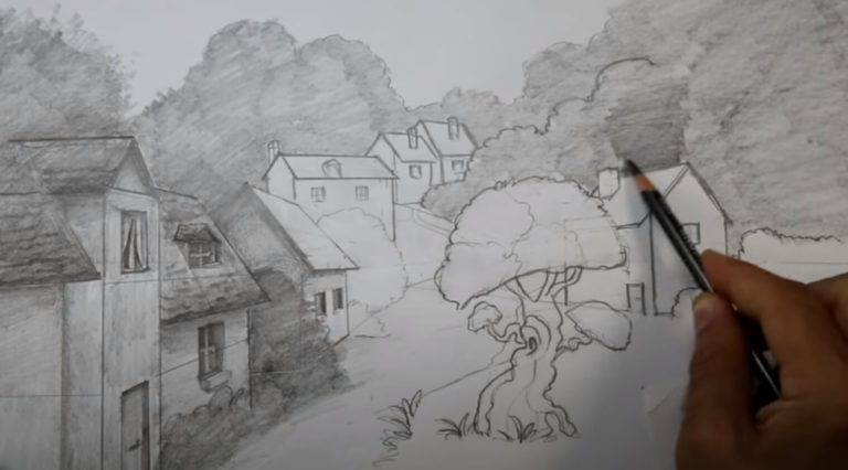 Paysage perspective valeurs