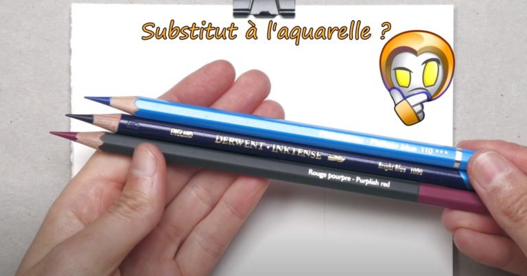 crayon aquarellable substitut