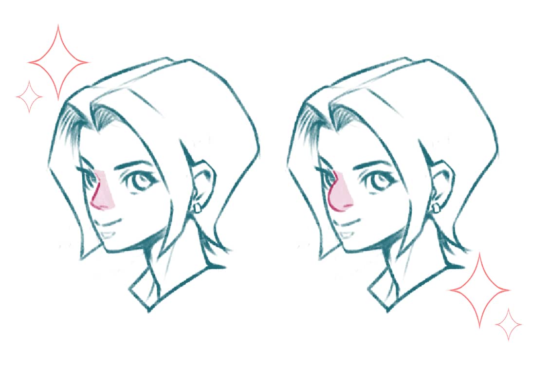 Différents nez pour un même visage