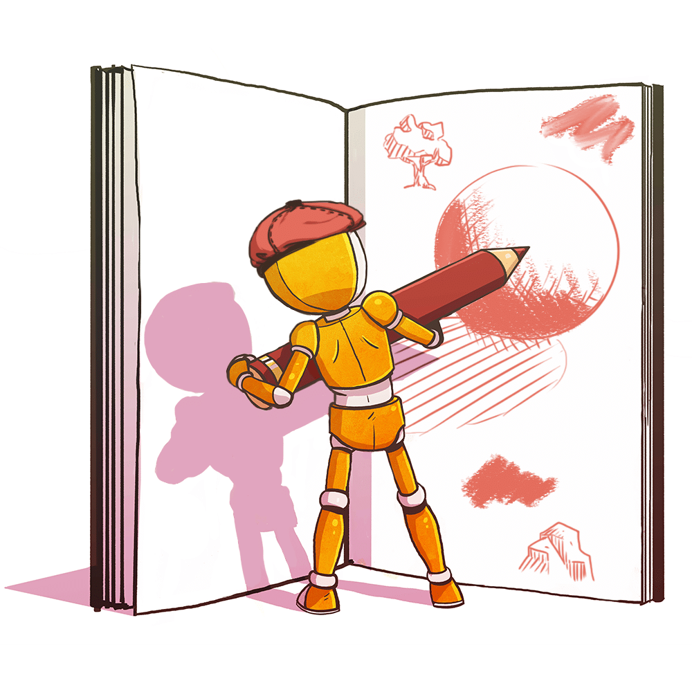 Mascotte AAD livre couleurs peinture blog