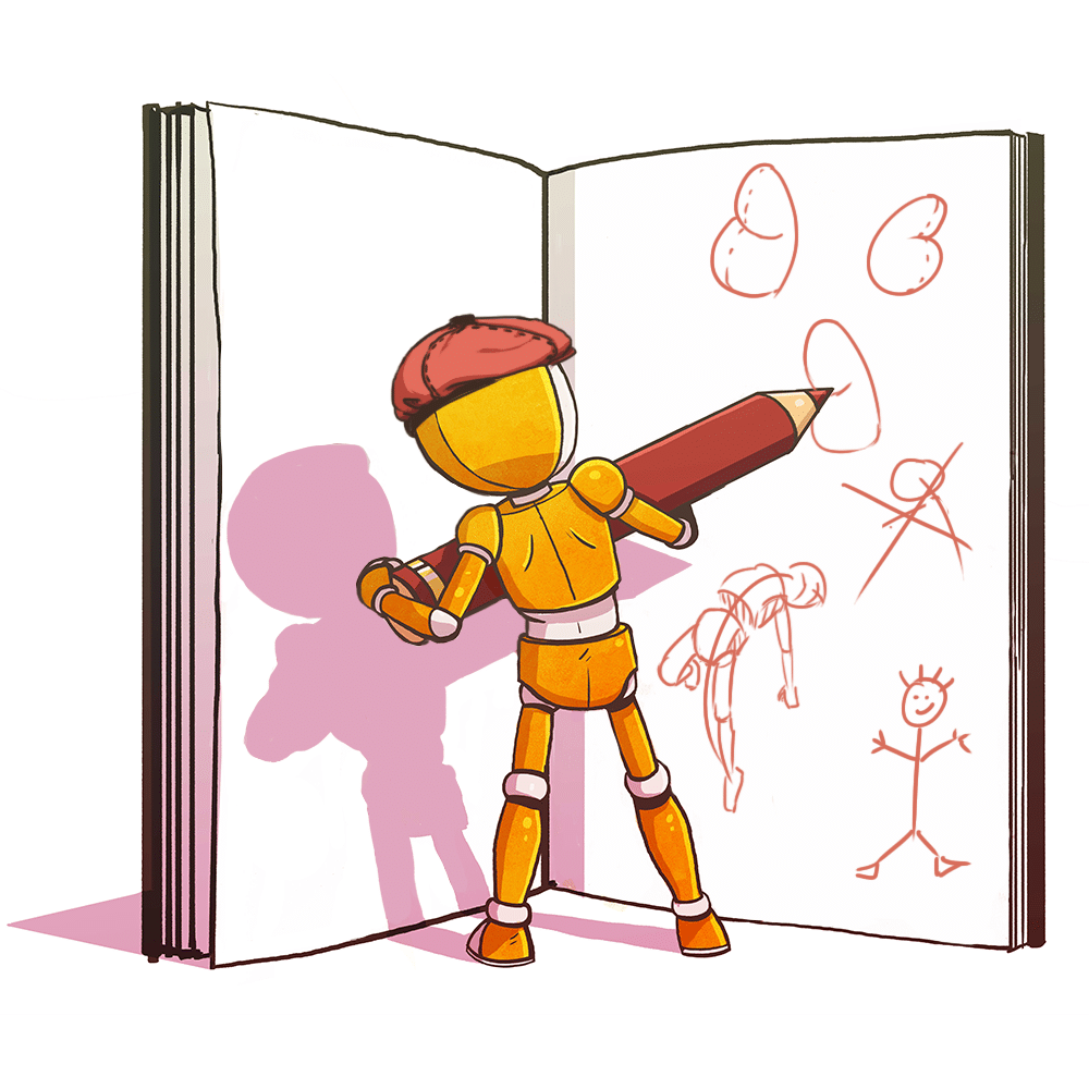 Mascotte AAD livre personnages anatomie blog