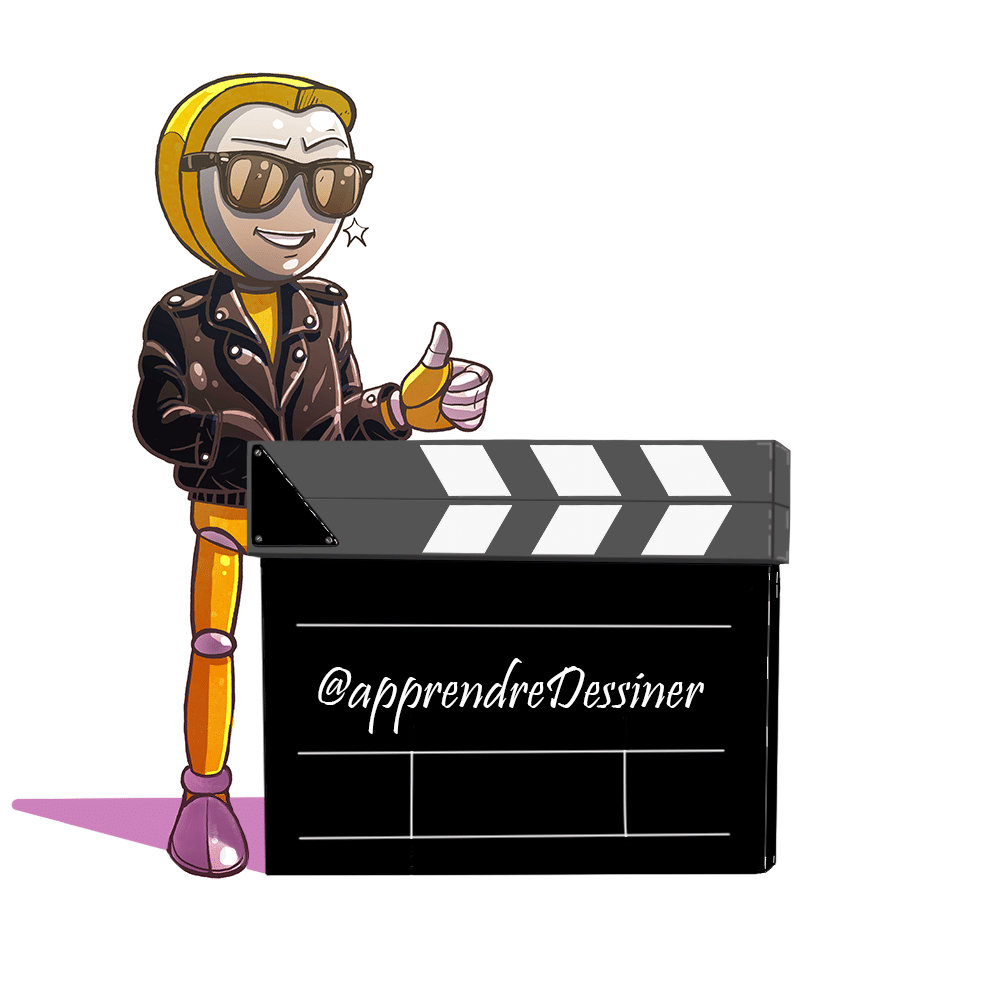 Mascotte AAD clap cinéma chaîne YouTube dessin