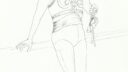 Personnage debout lite
