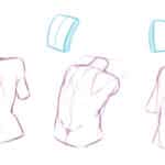 Illustration pour dessiner le dos.