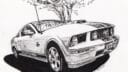 Mustang crayon 1
