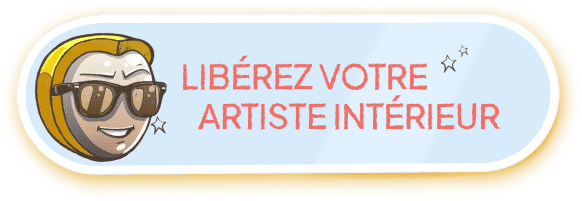Sticker artiste jaune