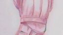 Dessin représentant une personne de dos portant un sweat à capuche