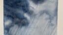 Aquarelle représentant un ciel nuageux avec des pluies tombantes