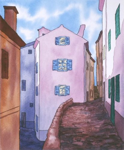 Ville Couleurs Aquarelle